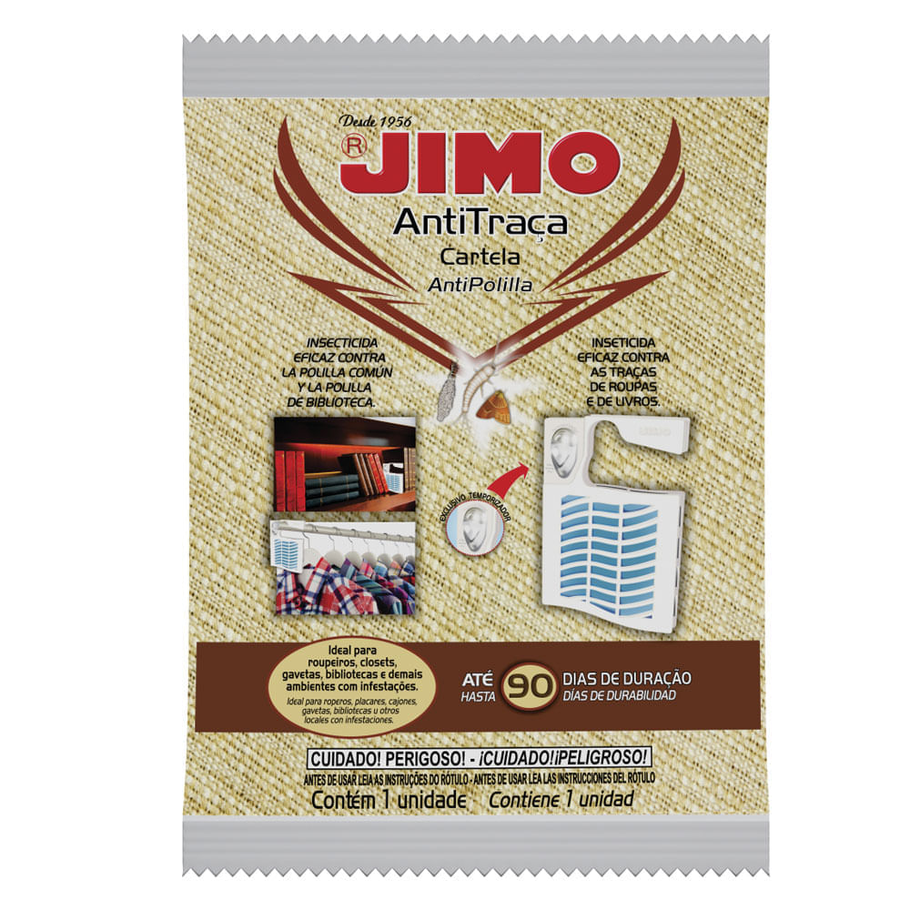 Cartela Anti Traça Jimo 1 Unidade