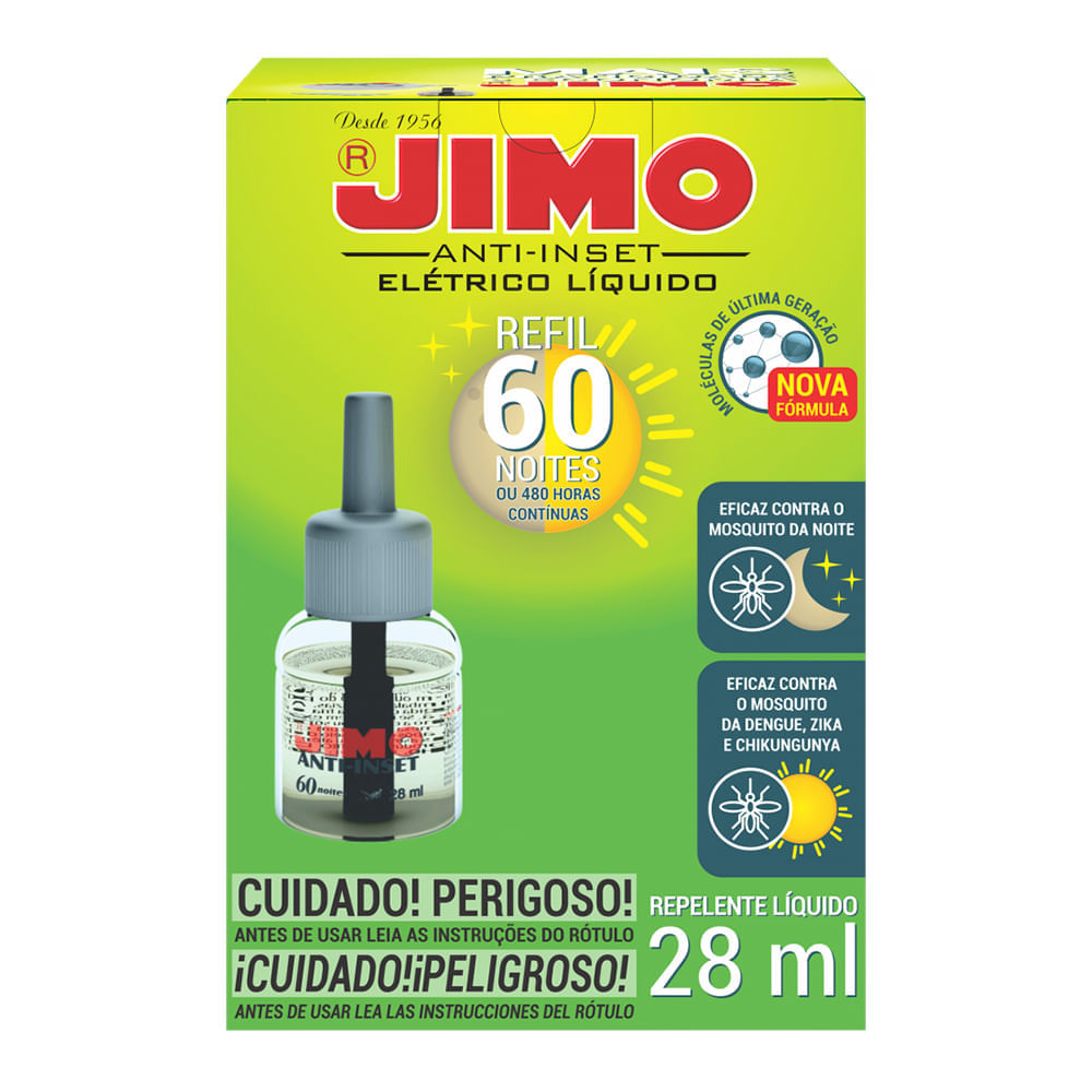 Refil Líquido Anti-Inset 60 Noites Jimo 28ml Jimo