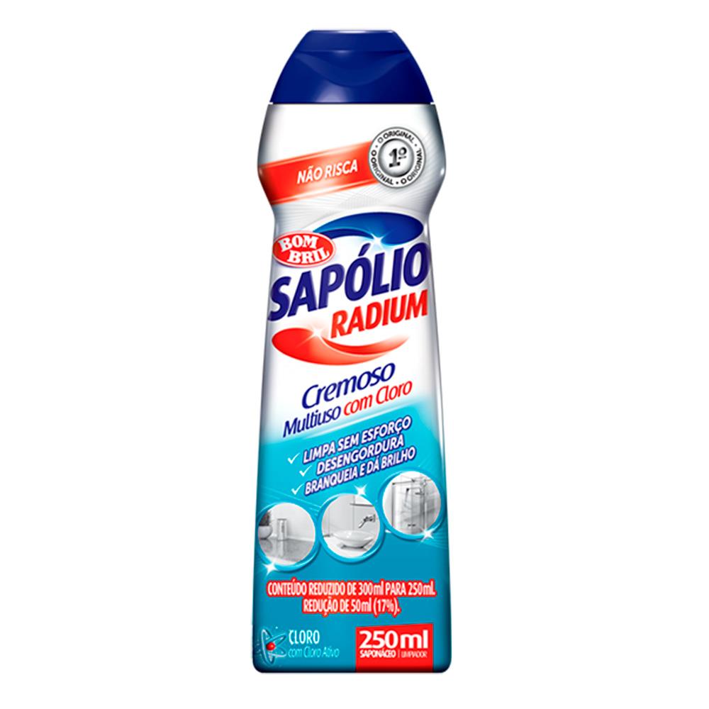 Sapólio Radium Cremoso Multiuso Com Cloro 250ml