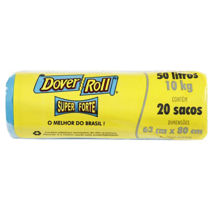 Saco De Lixo Super Forte Dover Roll 50L