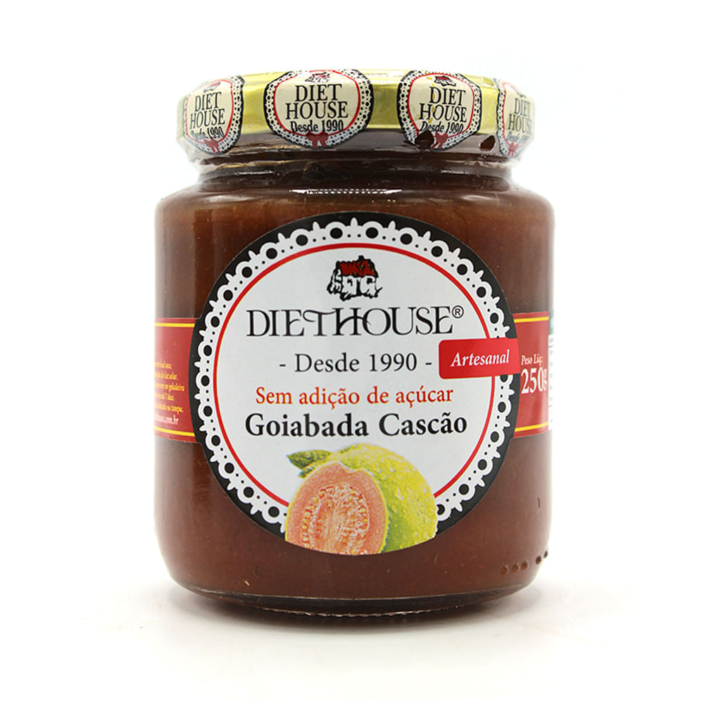 Doce De Goiabada Cascão Sem Açúcar Diet House 250G Diet House