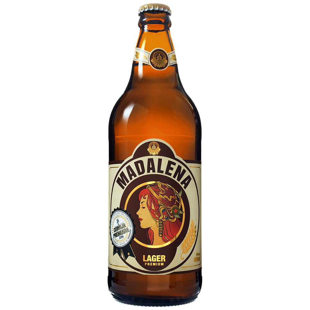 Cerveja Lager Premium Madalena 600ml