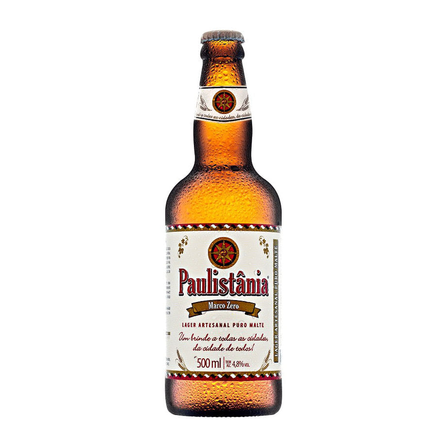 Cerveja Paulistânia Marco Zero 500ml Paulistania