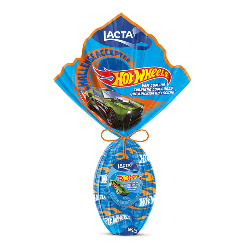 Ovo De Chocolate Ao Leite Hotwheels Lacta 166G