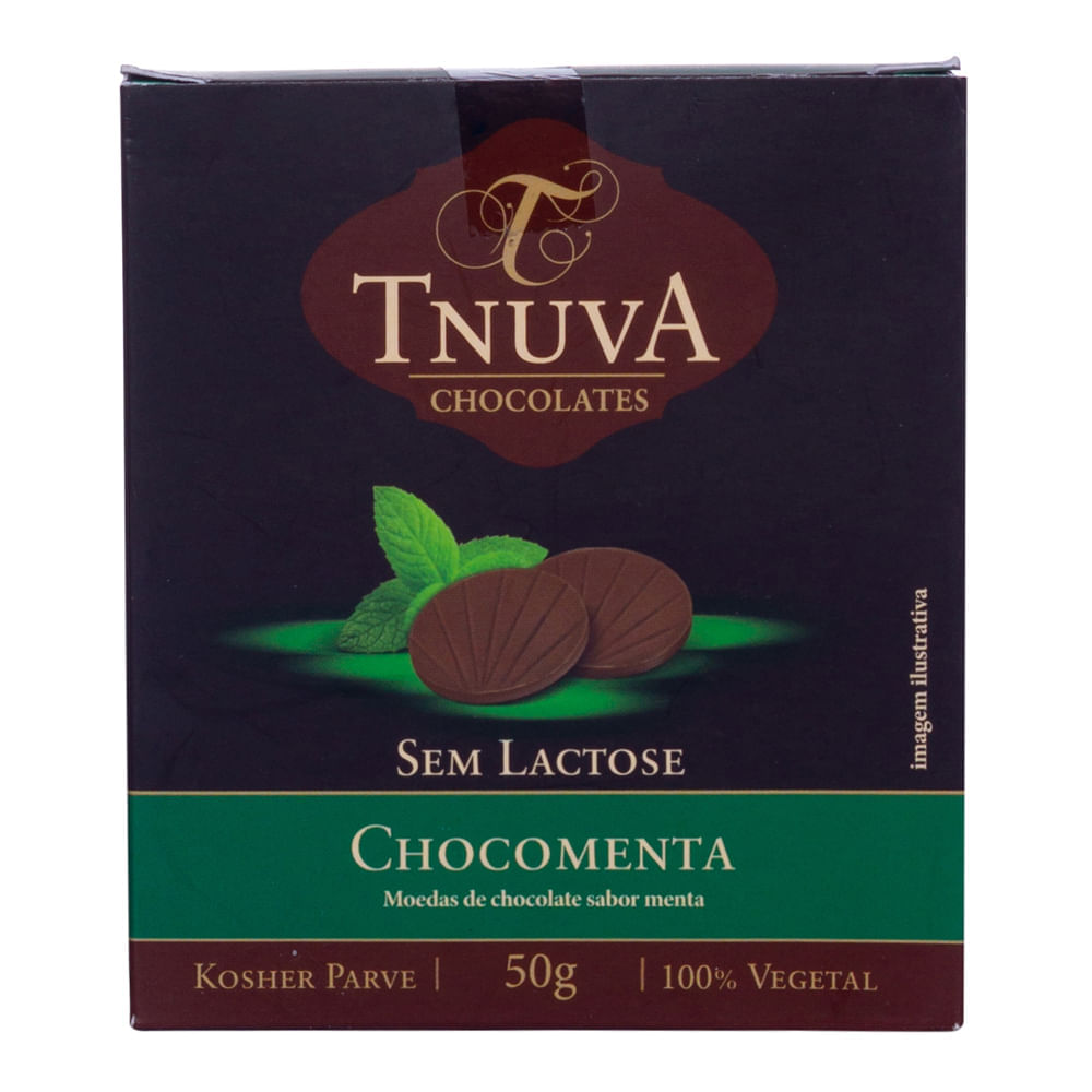 Chocolate Tnuva Moeda Com Menta 50G Tnuva