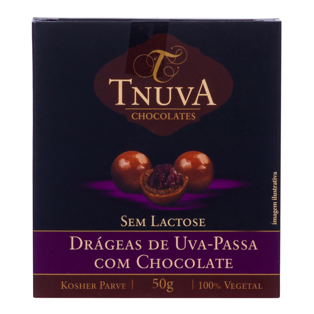 Chocolate Drágeas Tnuva Uva Passa 50G