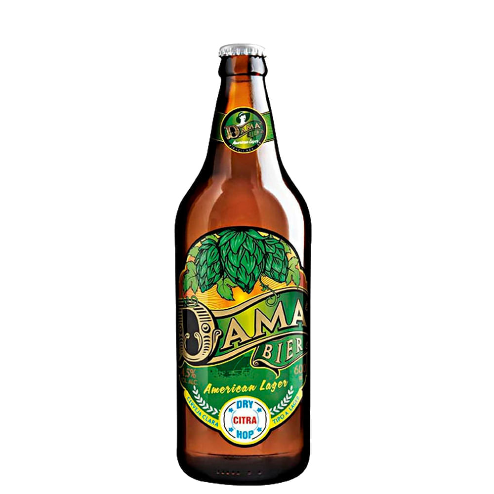 Cerveja American Lager Dama Bier 600ml Dama Bier