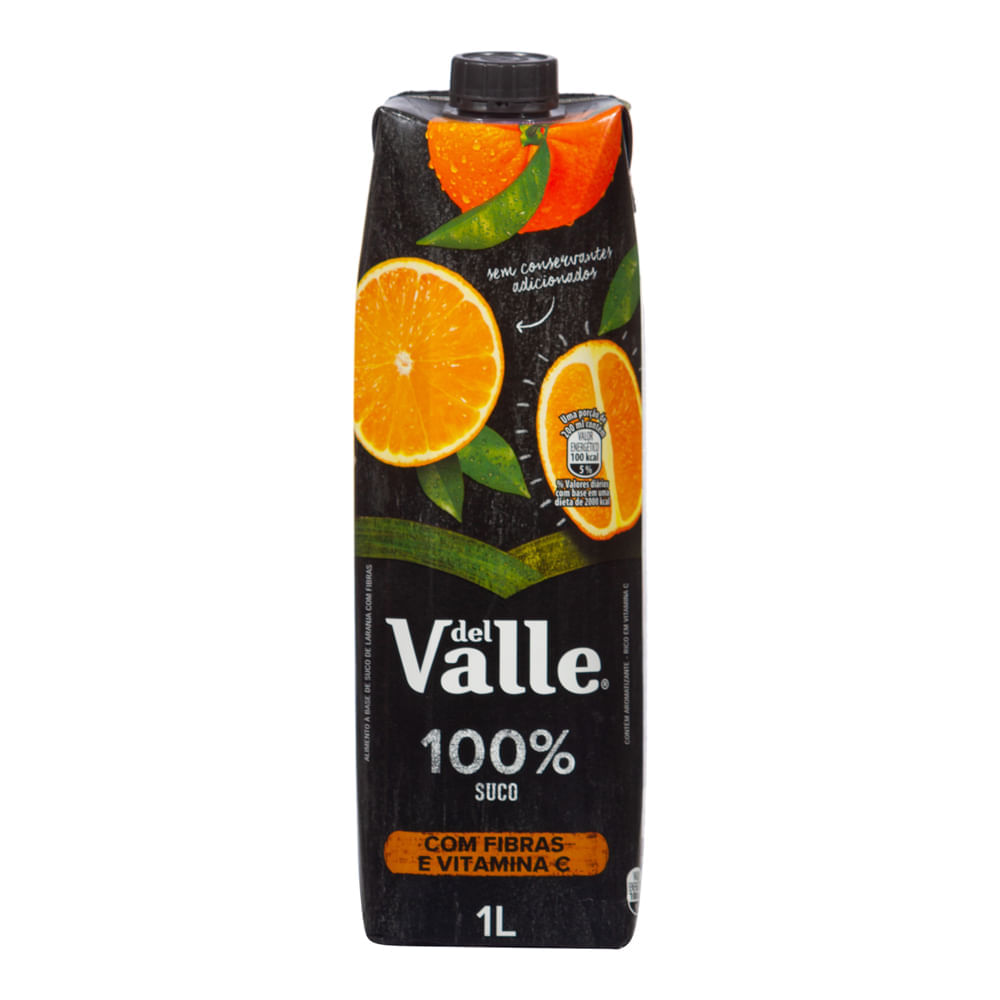 Del Valle 100% Suco Sabor Laranja 1L