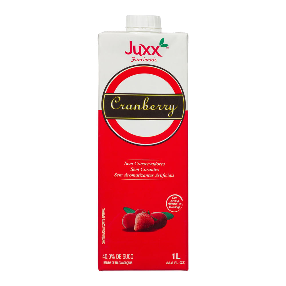 Suco De Cranberry Com Morango Juxx 1L Juxx