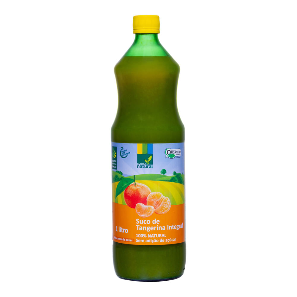 Suco Integral De Tangerina Orgânico Coopernatural 1L