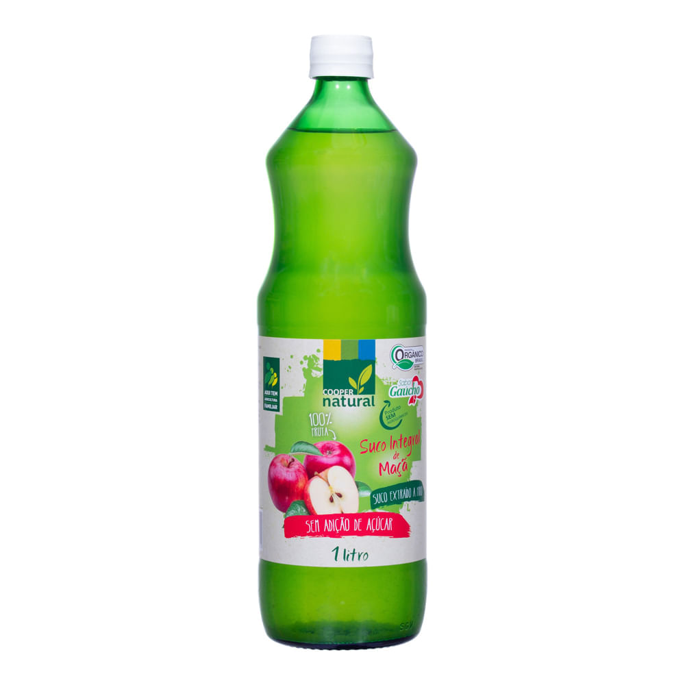 Suco Integral De Maçã Orgânico Coopernatural 1L