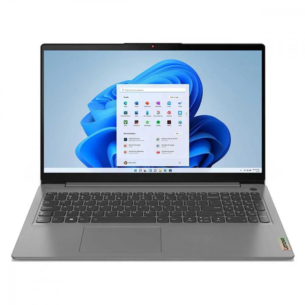 Notebook Lenovo Ideapad 3I-15Itl I3-1115G4 4Gb 256Gb Windows 11 Tela 15.6