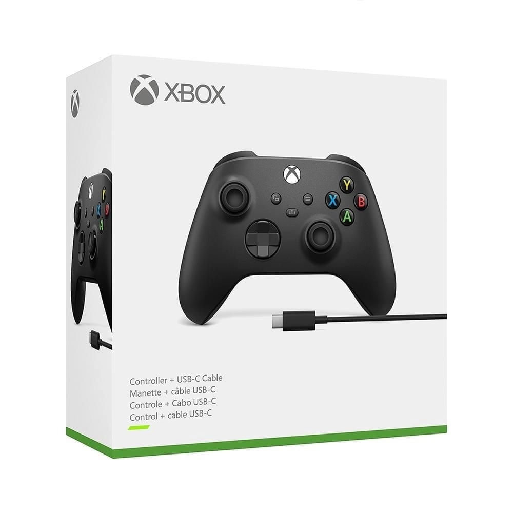 Controle Sem Fio Xbox Series Cabo Usb-C Para Pc - Preto Microsoft