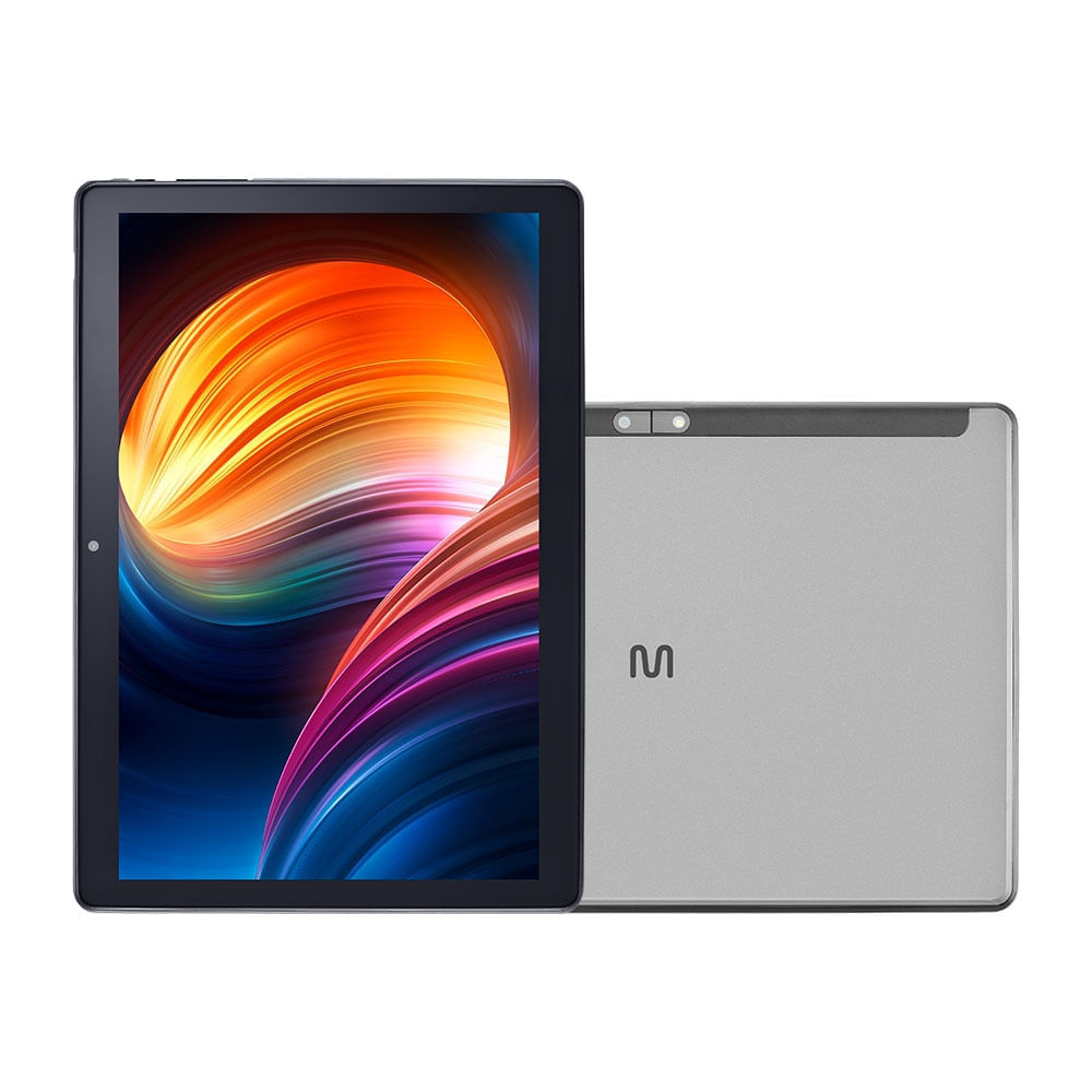 Tablet U10 4G 64Gb Tela 10.1 Pol. 3Gb Ram + Wi-Fi Dual Band Com Google Kids Space Android 12 Prata - Nb386