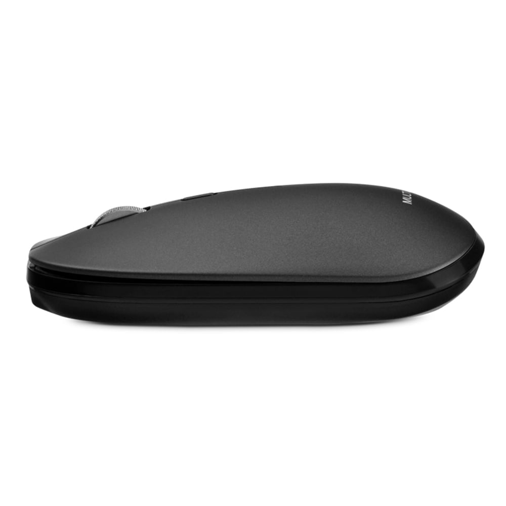 Mouse Sem Fio Slim Conexão Bluetooth E Usb1600dpi Ajustável 4 Botões Com Pilha Inclusa Preto - Mo331 Multilaser