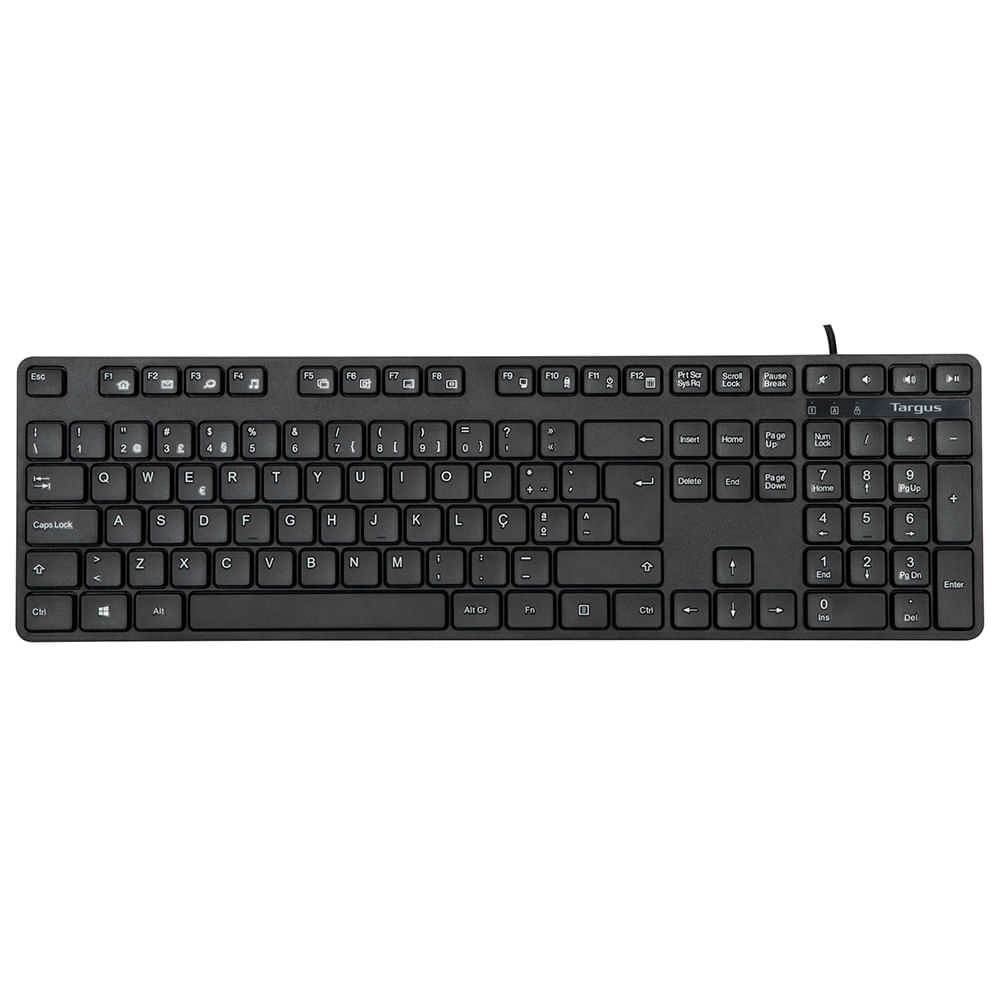 Teclado Com Fio Targus C/ 108 Teclas Abnt Compatível Com Windows E Mac Usb - Akb30 Targus