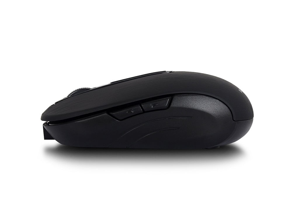 Mouse Sem Fio Wave Recarregável Bateria De Litío 250Mah 1600Dpi Ajustável 6 Botões Preto - Mo277x [Reembalado] Multilaser