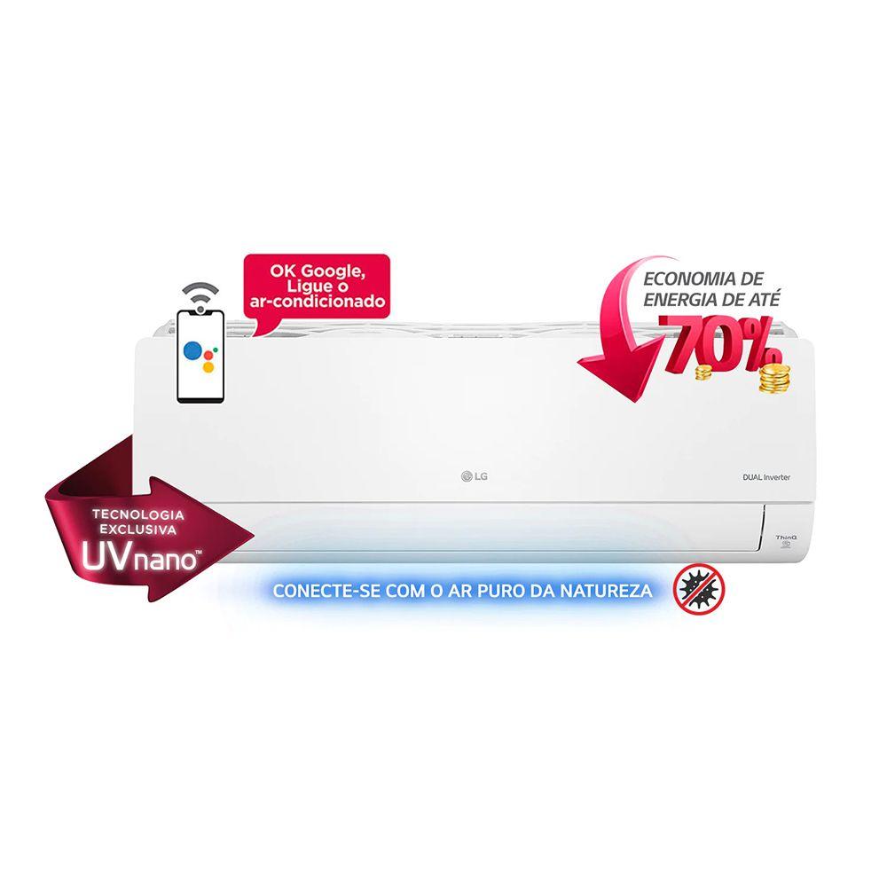 Ar Condicionado Lg Dual Inverter Voice Uv Nano 24.000Btus Quente/Frio 220V S4-W24k23xe 220V