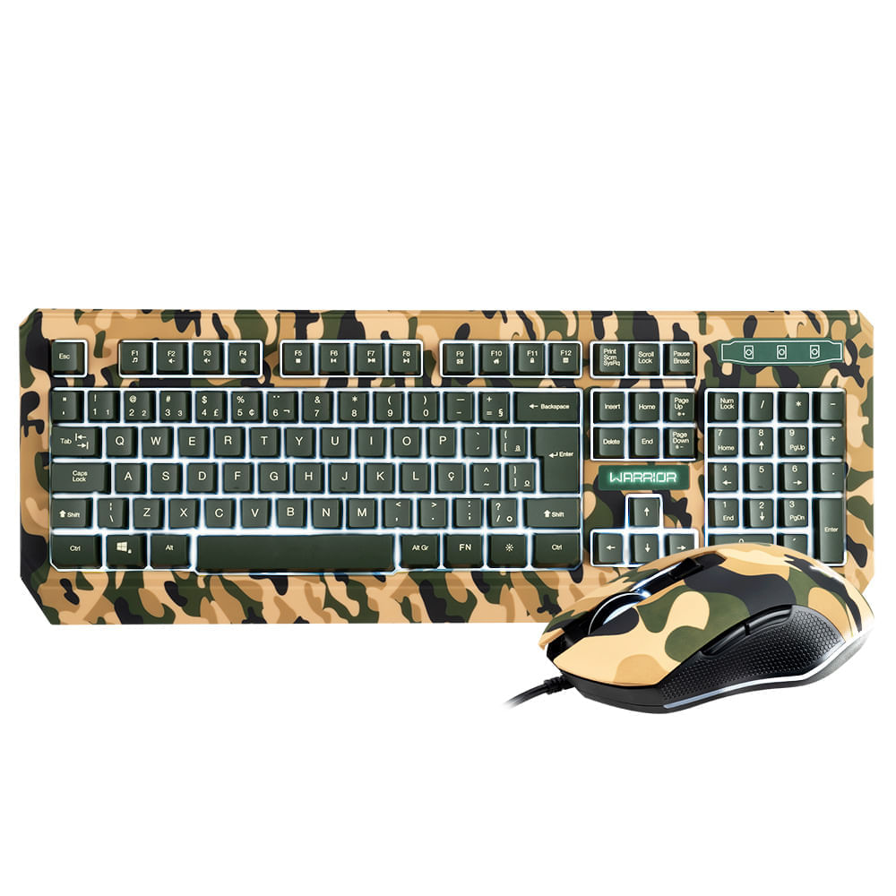 Teclado E Mouse Gamer Army Kyler Warrior - Tc249x [Reembalado] Warrior