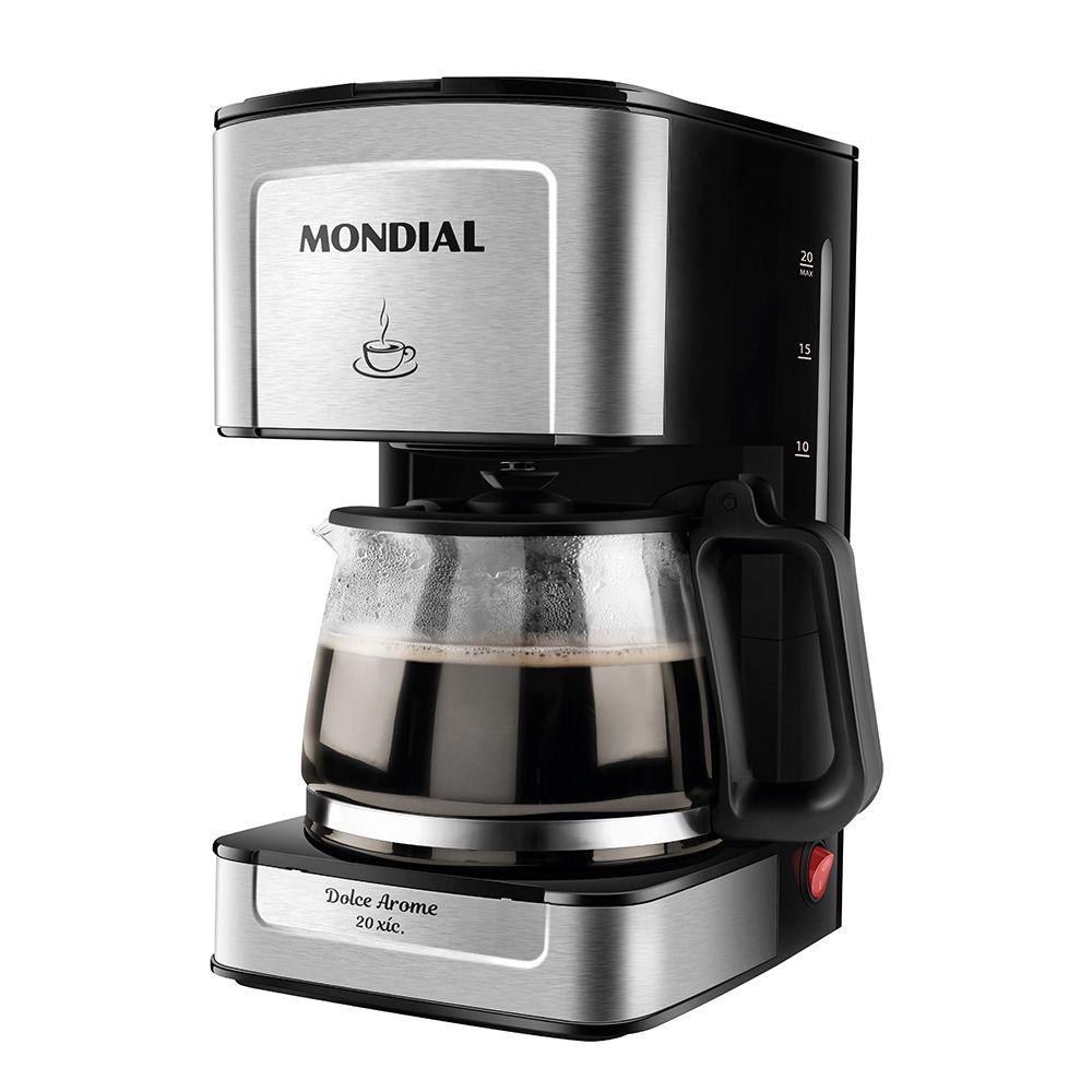 Cafeteira Mondial 20 Xícaras Preto Inox 220V C-43-20X-Si Mondial