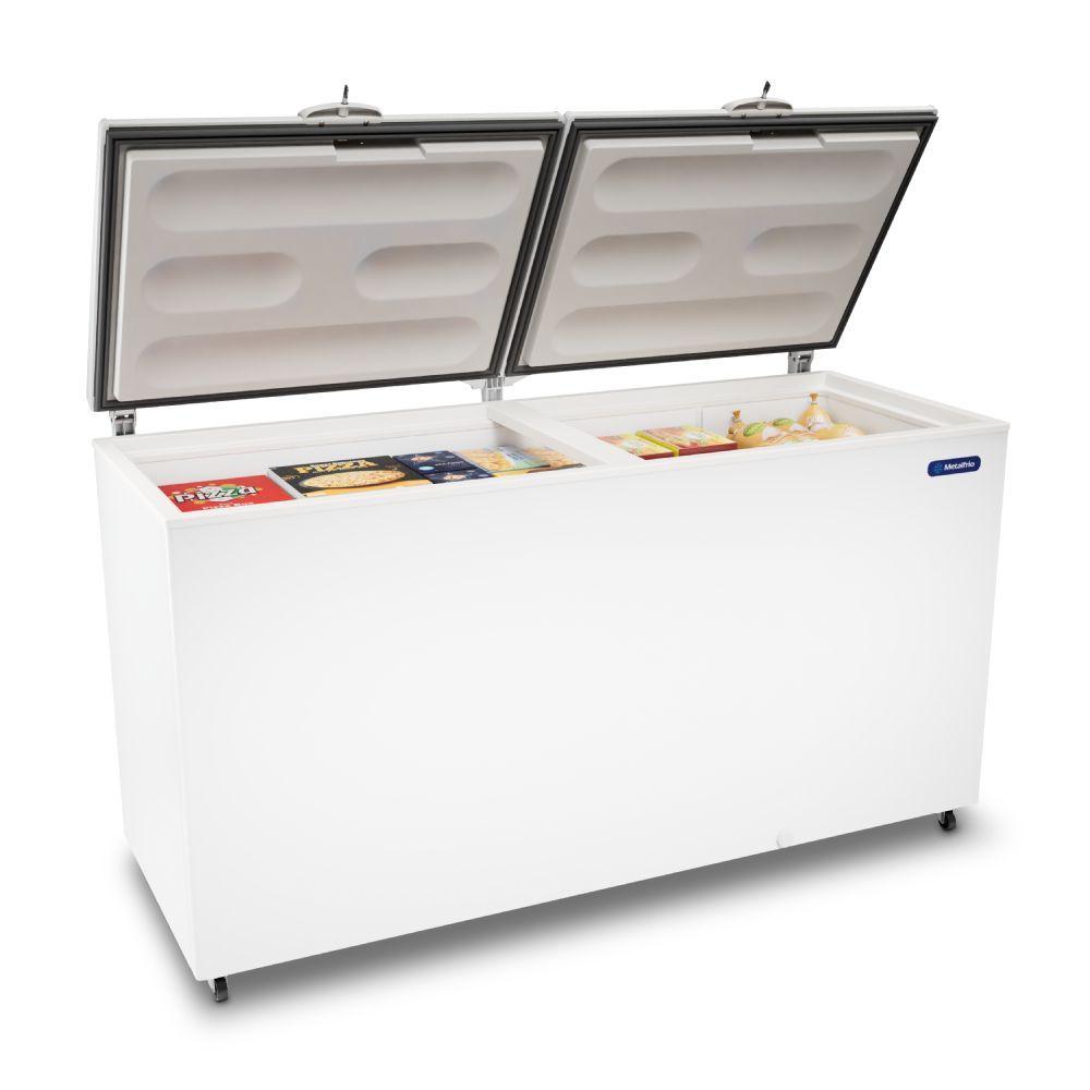Freezer Horizontal Metalfrio Dupla Ação 2 Portas 546 Litros Branco 220V Da550 220V