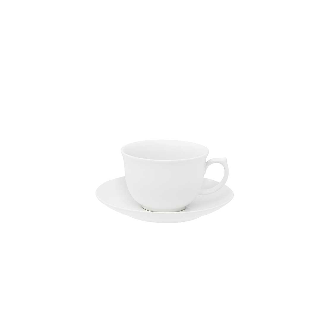 Xícara Grande 240 Ml Com Pires Flamingo White Oxford