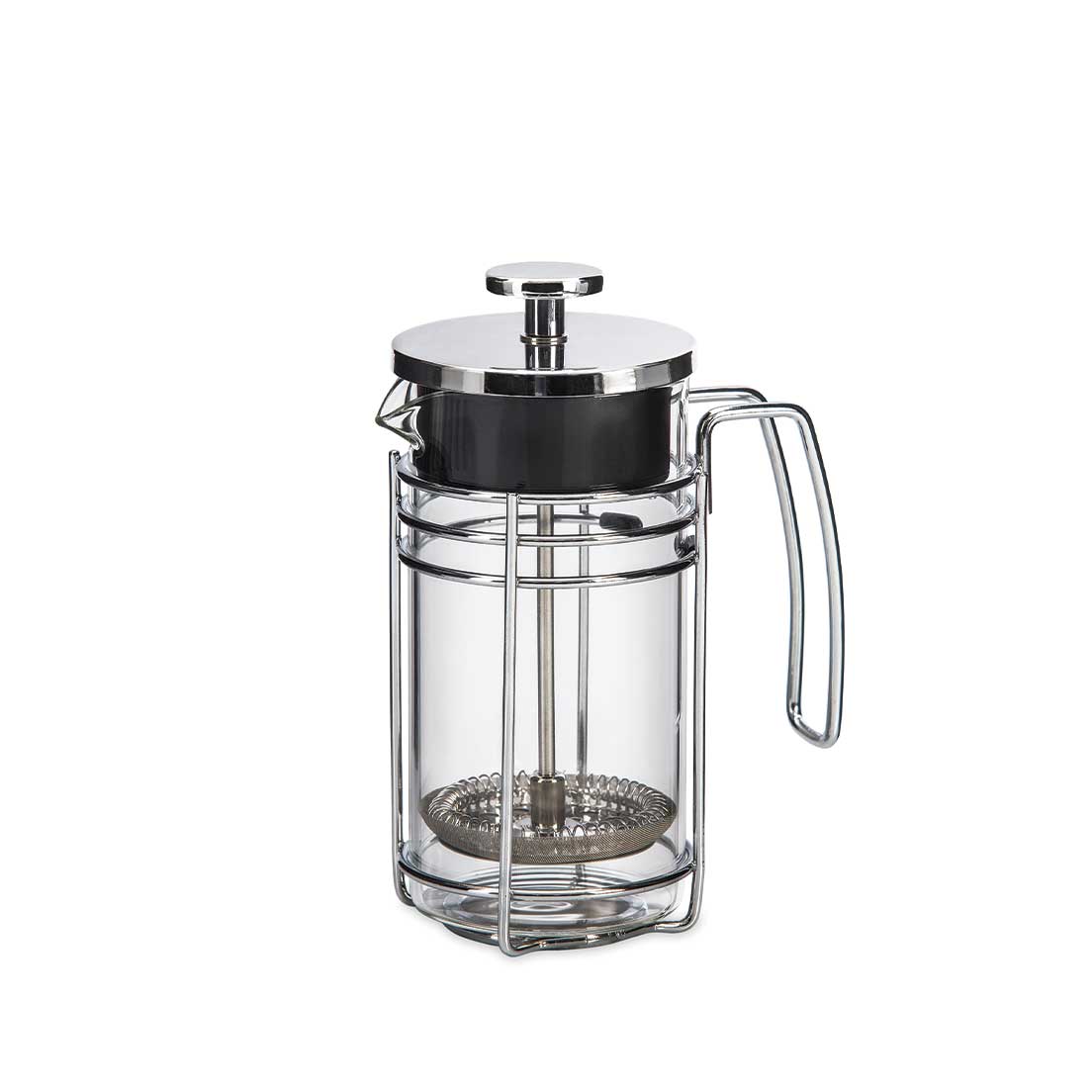 Cafeteira Francesa Em Vidro E Aço Inox 350 Ml Prateada Oxford