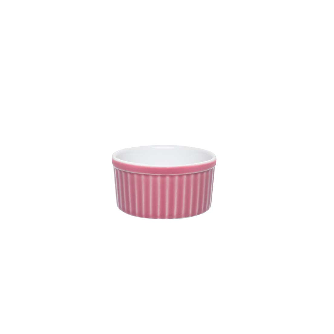 Tigela Ramequin 180 Ml Branco/Rosa Oxford