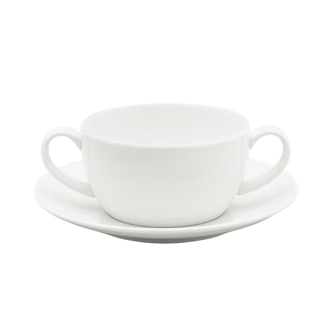 Conjunto De 06 Tigelas Consommé 350ml Com Pires Strauss Sable Oxford