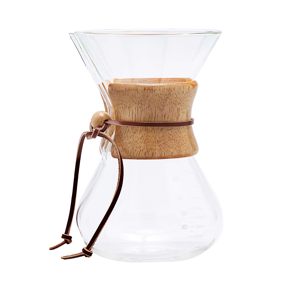 Passador De Café Com Colar De Madeira 800 Ml Oxford