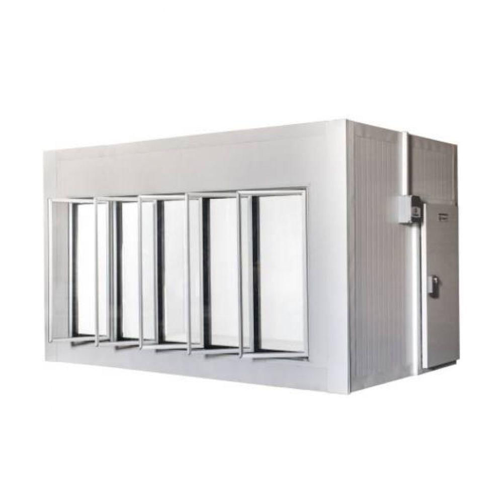 Walk In Cooler Gallant Congelados 5 Portas Vidro Com Piso Painel 220V/3F Cwccp-05 Gallant