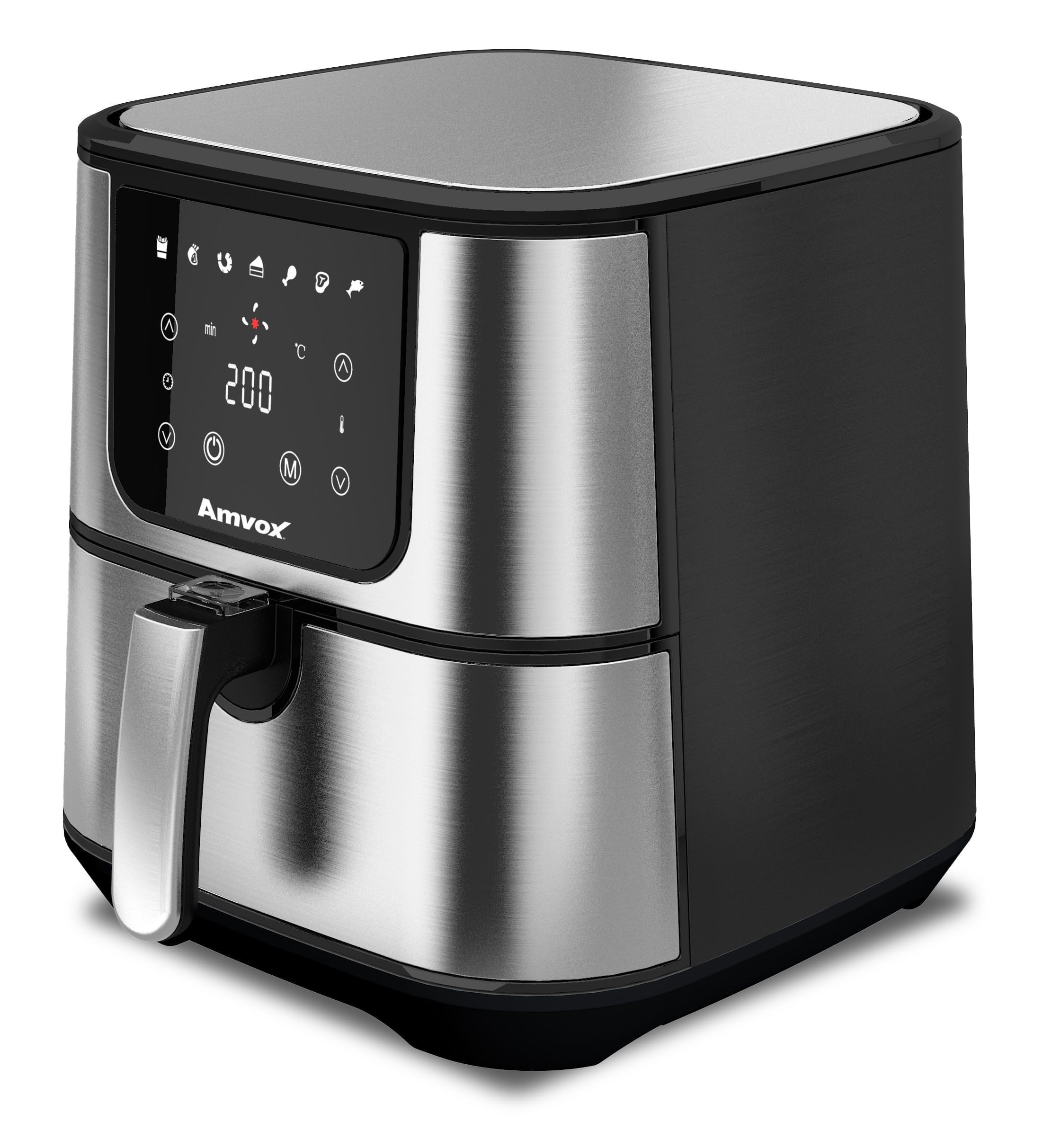 Fritadeira Elétrica Amvox Air Fryer Arf 1255 Inox 7L