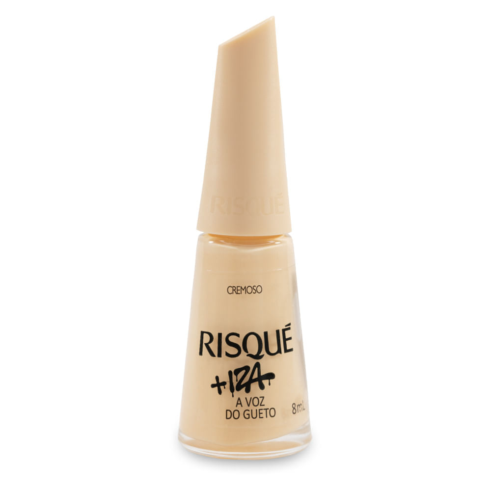 Esmalte Amarelo Cremoso Risqué + Iza A Voz Do Gueto 8ml