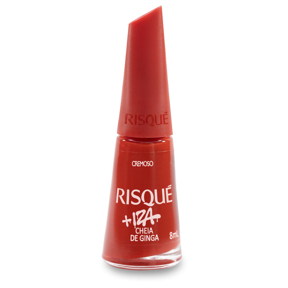 Esmalte Vermelho Cremoso Risqué + Iza Cheia De Ginga 8ml