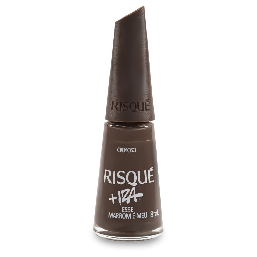 Esmalte Marrom Cremoso Risqué + Iza Esse Marrom É Meu 8ml