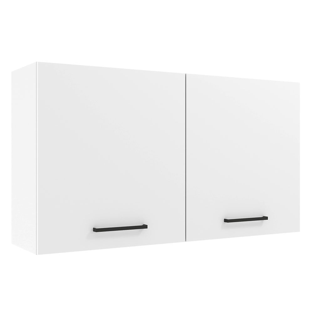 Armário Aéreo Madesa Agata 120 Cm 2 Portas Branco