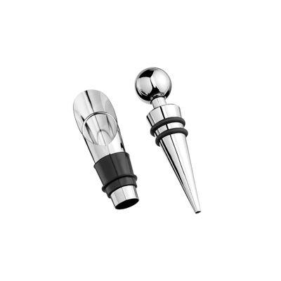 Kit Vinho Aerador E Rolha Inox Up Home Multilaser