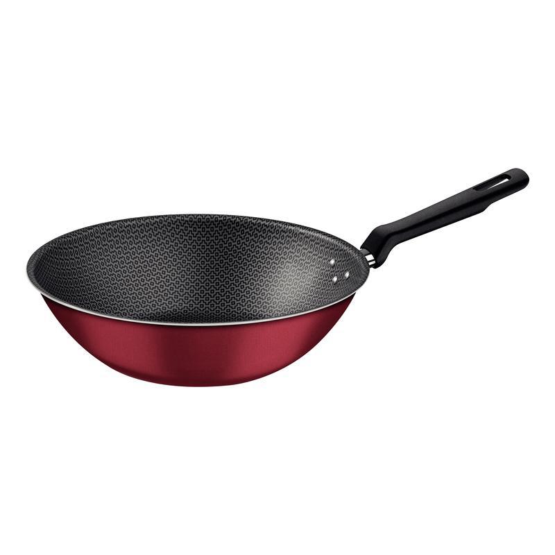 Wok Loreto Alum. Antiad. Vermelho 28 Cm 3,6 L Tramontina