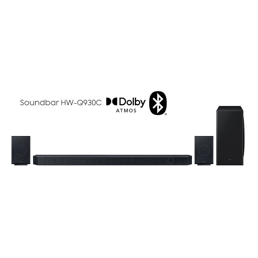 Soundbar Samsung Hw-Q930c,Wireless Dolby Atmos, Sincronia Sonora E Alexa Integrado Preto