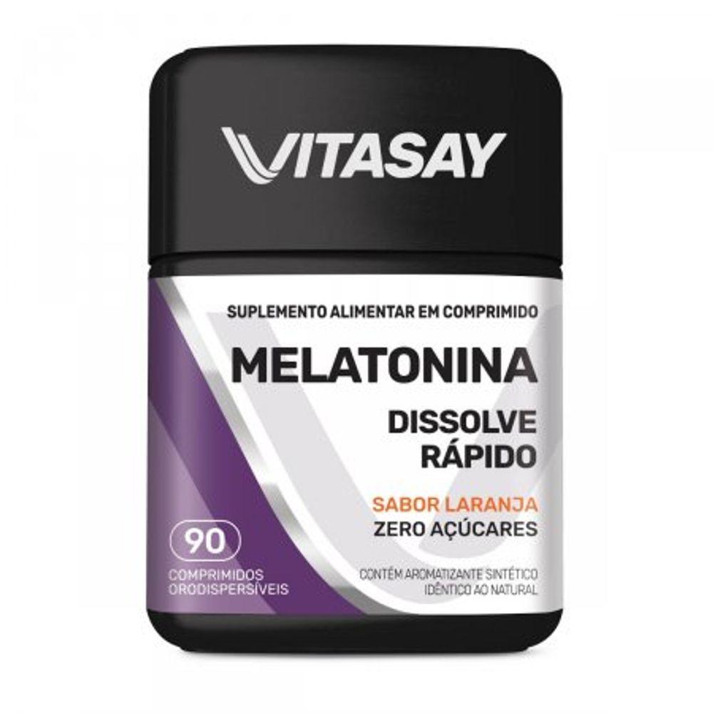 Suplemento Alimentar Vitasay Melatonina Laranja 90 Cp