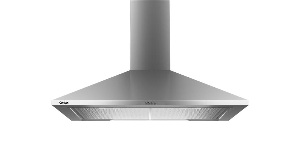 Coifa De Parede Consul 60 Cm Inox Piramidal 4 Bocas Com Duplo Filtro - Ca060br 110V