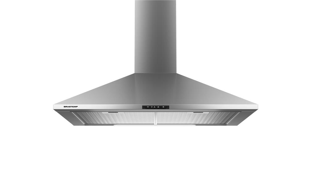 Coifa De Parede Brastemp 60 Cm Inox Piramidal 4 Bocas Com Duplo Filtro - Outlet - Bai60br_Out 110V