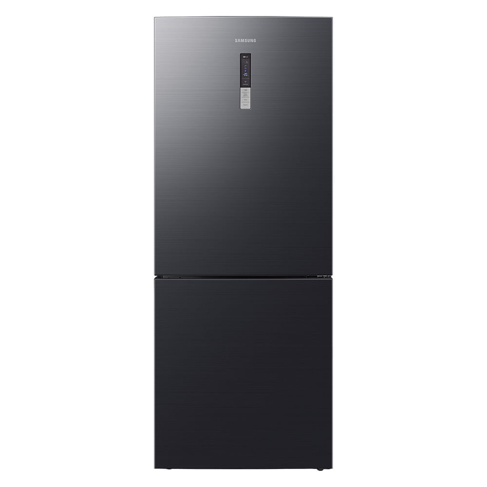 Geladeira Samsung Duplex Inverse Barosa Rl4353 Com Smart Sensor E Rack Para Vinho 435L Black Inox Look