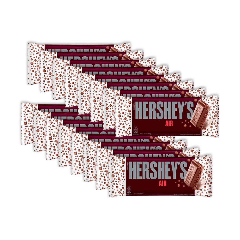 Kit 16 Un. Barras Hershey's Chocolate Air Ao Leite 85G