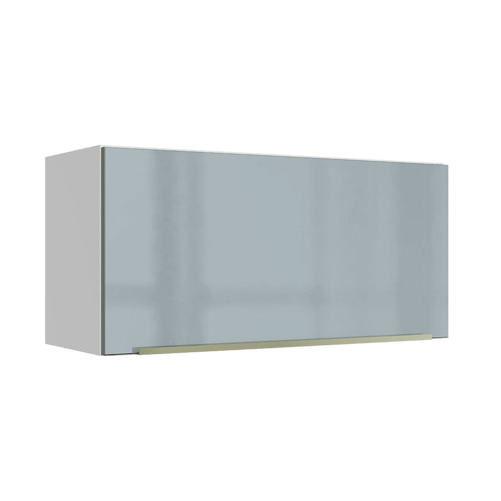 Armário Aéreo 70 Cm 1 Porta Branco/Cinza Lux Madesa