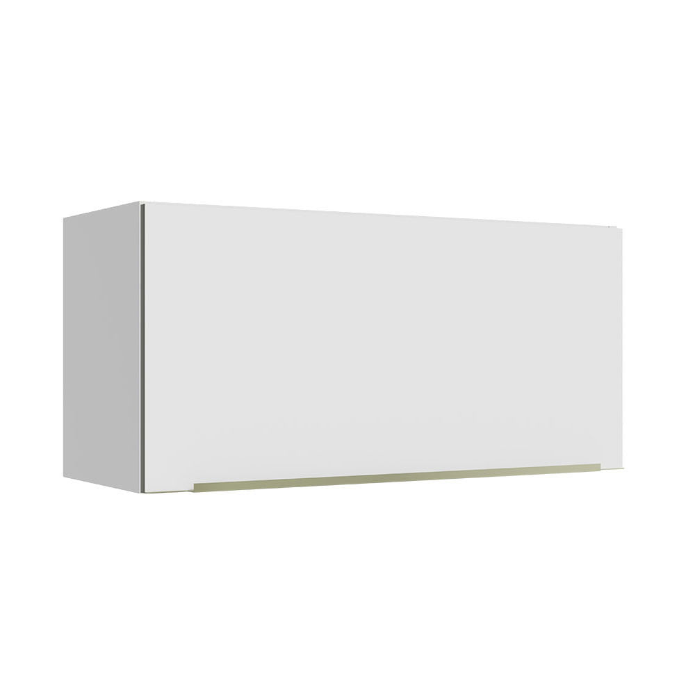 Armário Aéreo 70 Cm 1 Porta Branco/Branco Veludo Lux Madesa