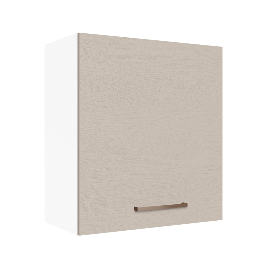 Armário Aéreo 60 Cm 1 Porta Branco/Crema Agata Madesa