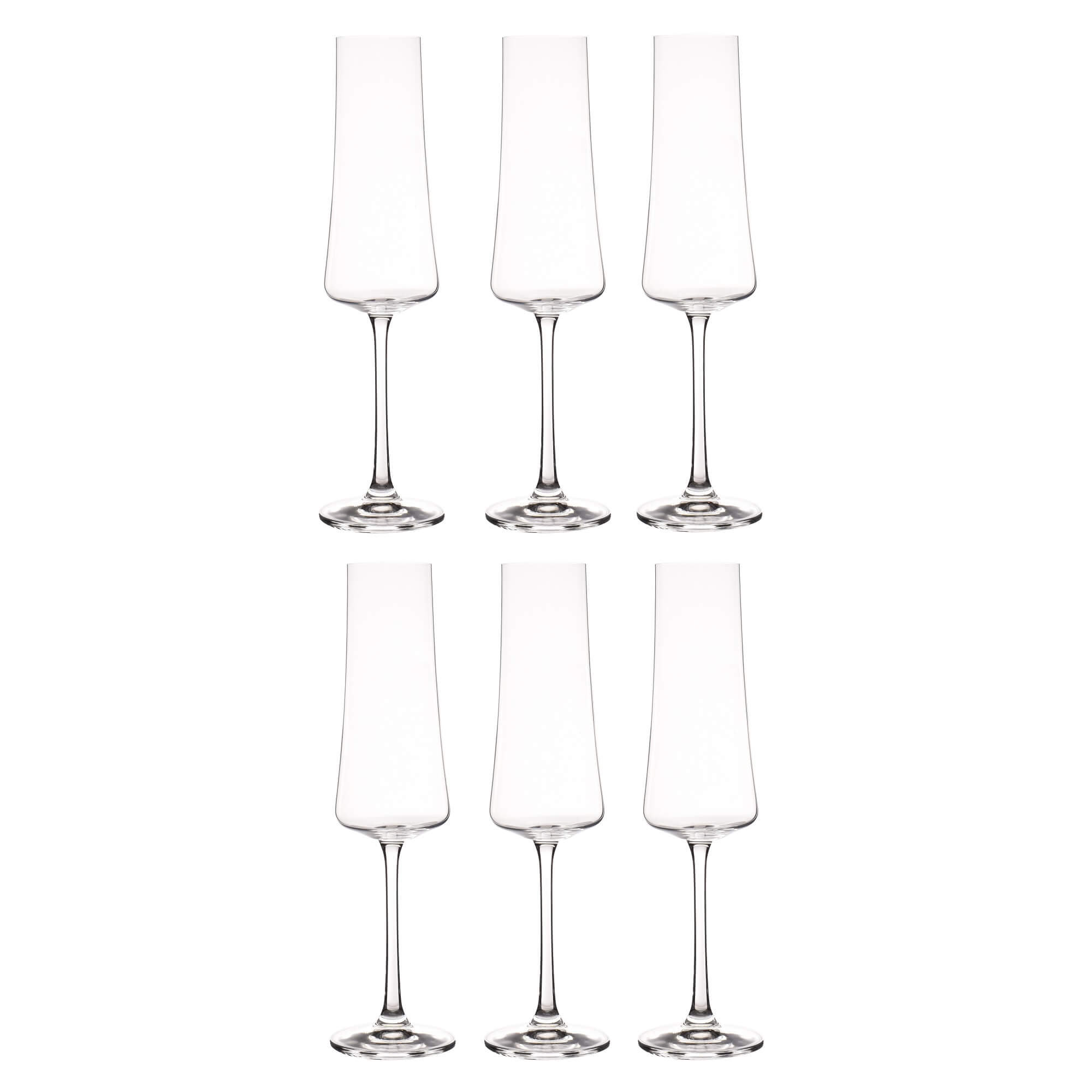 6 Taças Para Champanhe Xtra Em Cristal 210ml Bohemia