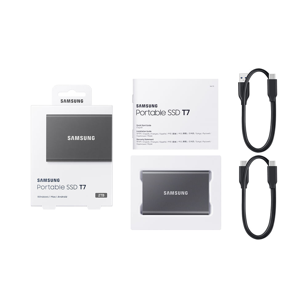 Memória Samsung Ssd 2Tb Portátil T7 Titan Samsung