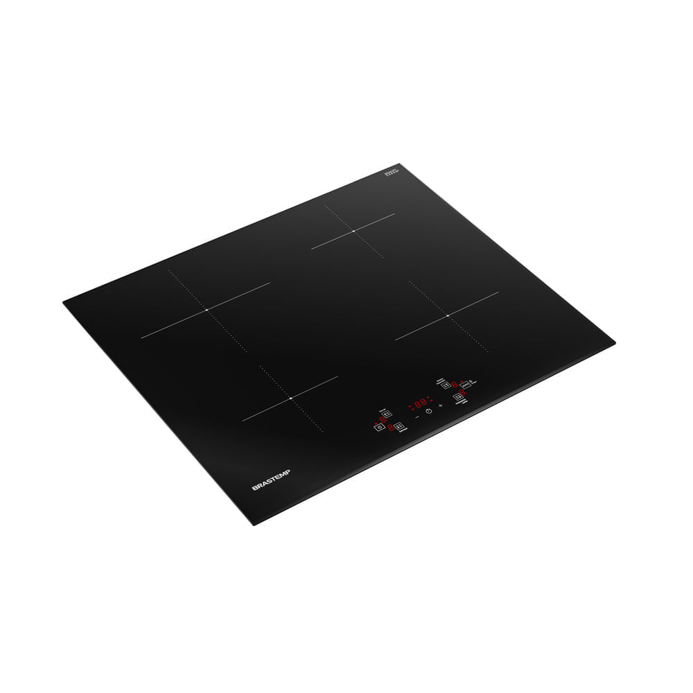 Cooktop 4 Bocas de Indução Brastemp com Funções Especiais - BDJ60BE